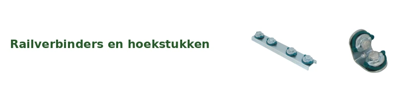 Railverbinders en hoekstukken