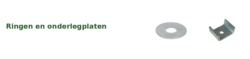 Ringen en onderlegplaten