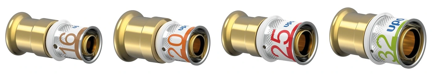 Uponor MLC perskoppeling met koper-overgang