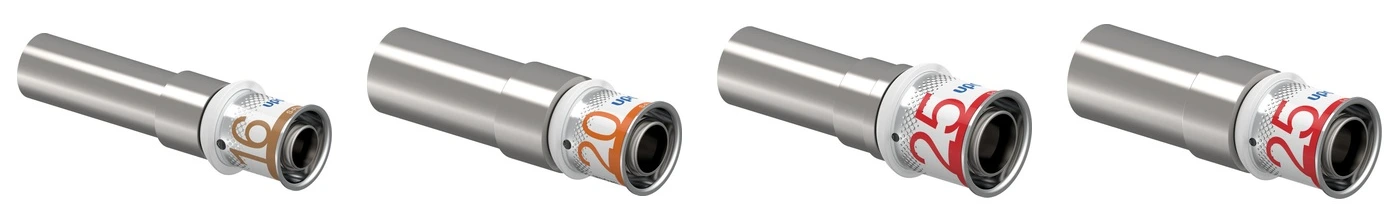 Uponor S-Press Plus perskoppeling met koperovergang