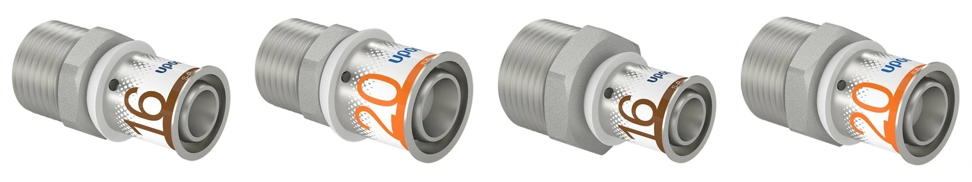 Uponor S-Press Plus puntstuk buitendraad x pers
