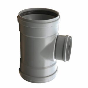 T-stuk 88° pvc 3x manchet grijs KOMO SN8 250 mm | Aantal 1