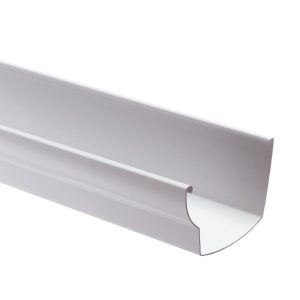 Nicoll Techtan Ovation bakgoot pvc wit RAL 9010 125 mm l = 4 m