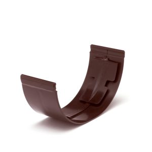S-lon verbindingsstuk voor mastgoot pvc 4" bruin