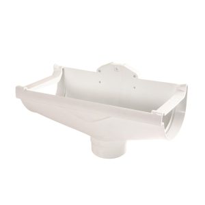 Nicoll Techtan Vodalis gootuitloop voor mastgoot pvc centraal wit 140 mm uitloop 80 mm | Aantal 1