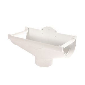 Nicoll Techtan Vodalis gootuitloop voor mastgoot pvc centraal wit 140 mm uitloop 100 mm | Aantal 1