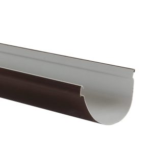 Nicoll Techtan Vodalis mastgoot pvc bruin RAL 8017 140 mm l = 4 m | Aantal 1