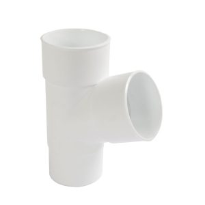 Nicoll Techtan hwa T-stuk 67° pvc 2x inwendig lijm x verjongd spie wit RAL 9010 80 mm | Aantal 1