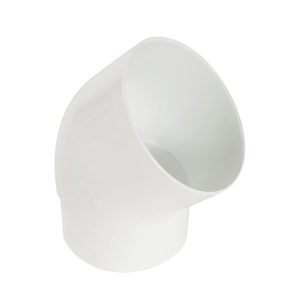 Nicoll Techtan hwa bocht 45° pvc inwendig lijm x verjongd spie wit RAL 9010 100 mm | Aantal 1
