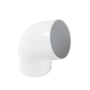 Nicoll Techtan hwa bocht 67° pvc inwendig lijm x verjongd spie wit RAL 9010 80 mm | Aantal 1