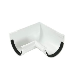 Nicoll Techtan binnenhoekstuk voor mastgoot 90° pvc klem 70 mm wit
