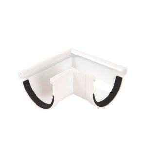 Nicoll Techtan buitenhoekstuk voor mastgoot 90° pvc klem 70 mm wit