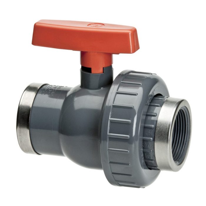 VDL pvc kogelafsluiter 2x binnendraad / 1x wartel Handelsonderneming