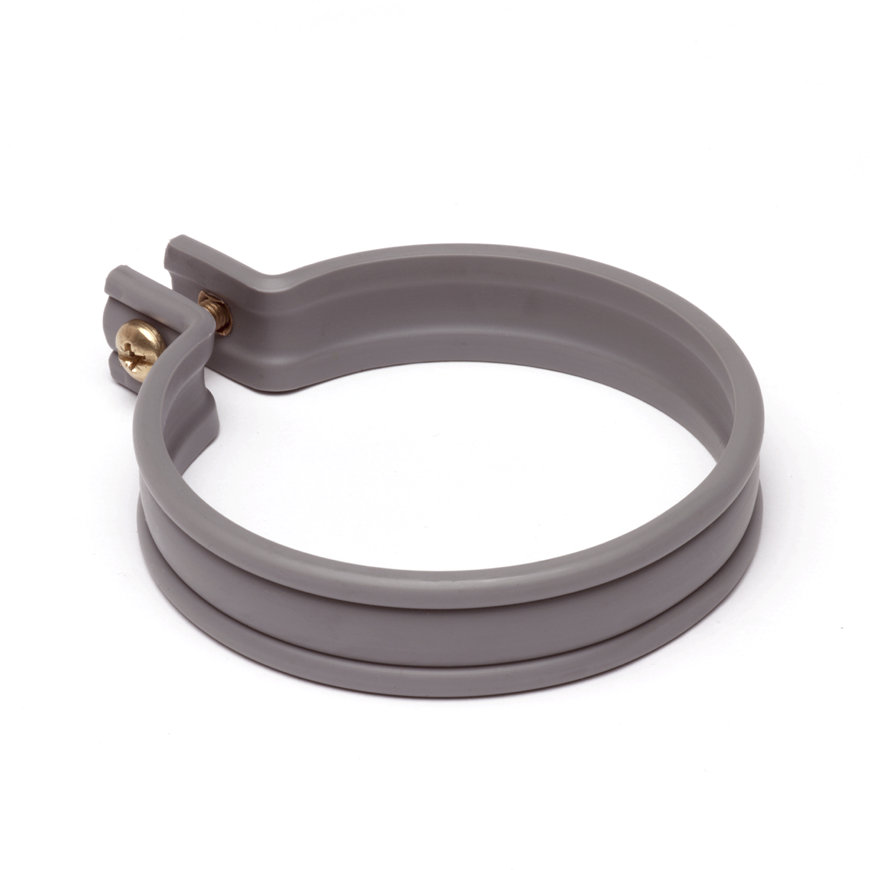 Walraven hwa beugel pvc model B grijs 80 mm | Aantal 1 - Afbeelding 3