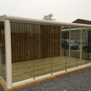 Aluminium veranda met glas