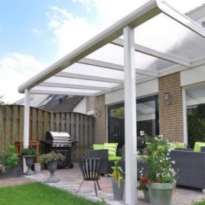 Aluminium veranda met polycarbonaat