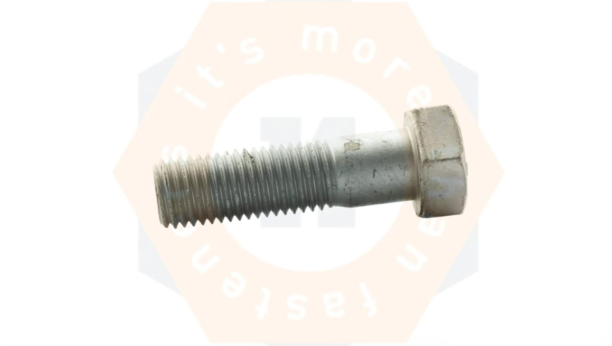 Zeskantbout DIN 931 8.8 thermisch verzinkt ISO-passend M 12 X 90, aantal in verpakking 50