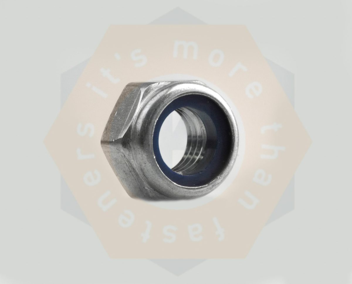 Zelfborgende zeskantmoer met kunststof ring DIN 985 A2-70 Cr3+ verzinkt M 6 | Aantal 1000 - Afbeelding 2