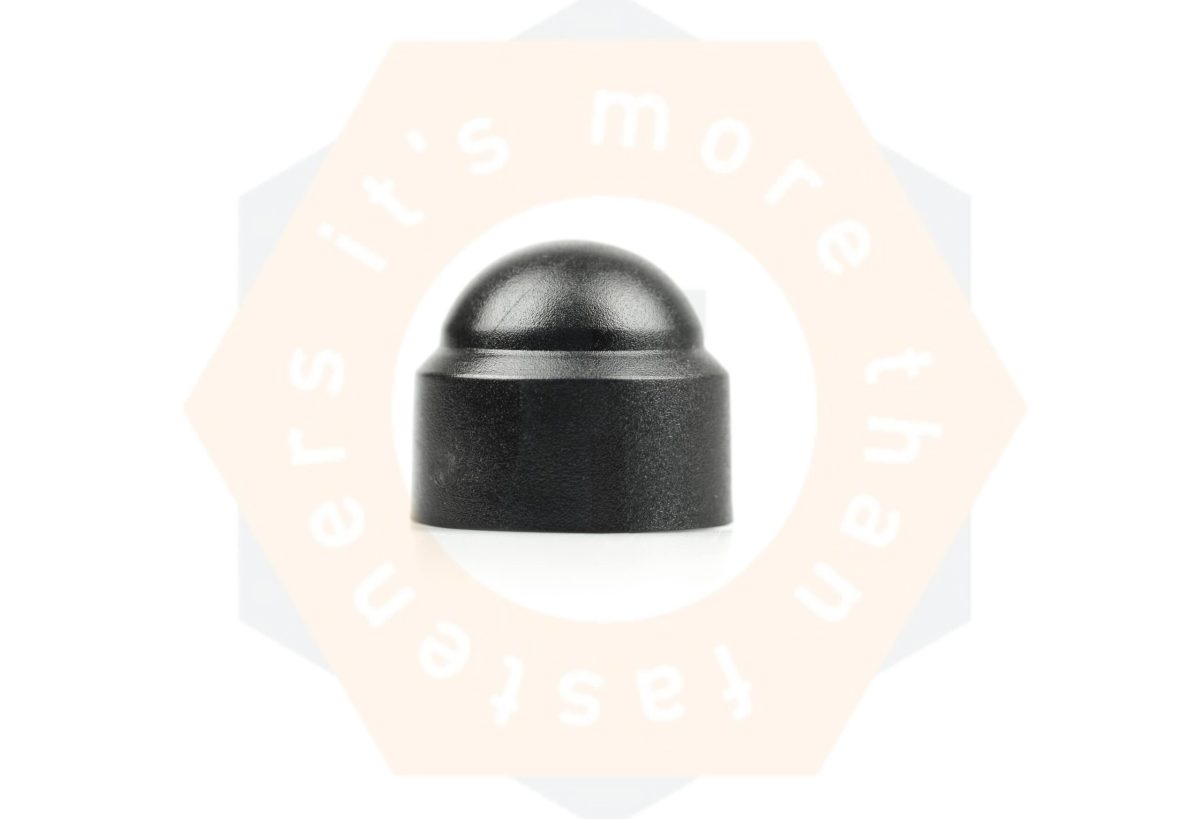 Moerbeschermkap ronde uitvoering polyamide 6.6 (nylon) zwart voor M 5 SW8, aantal in verpakking 200