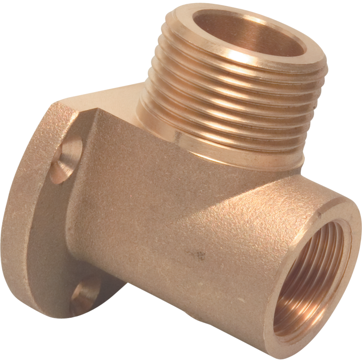 Profec Messing muurplaat 90ø