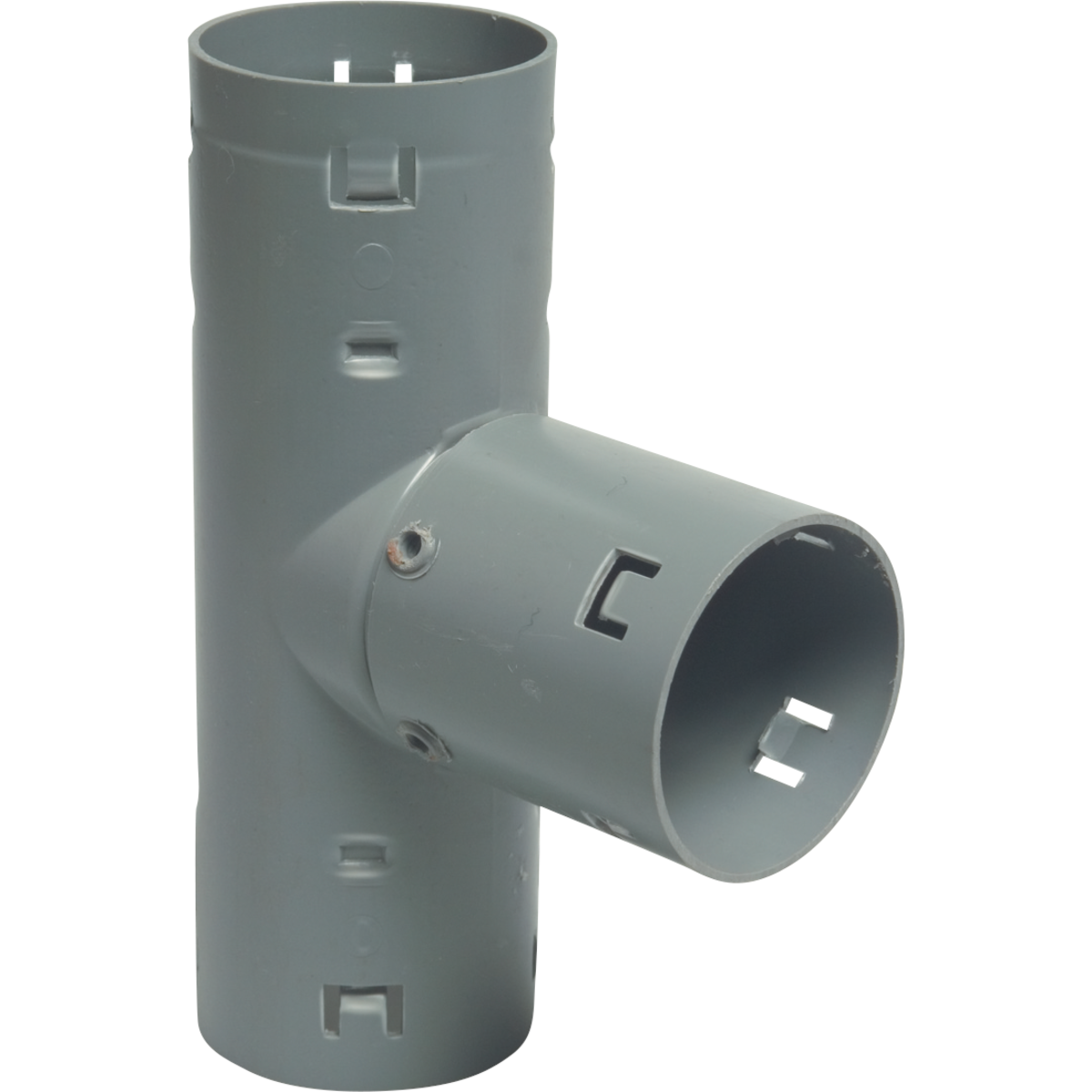 T-stuk 90§ PP klikmof grijs