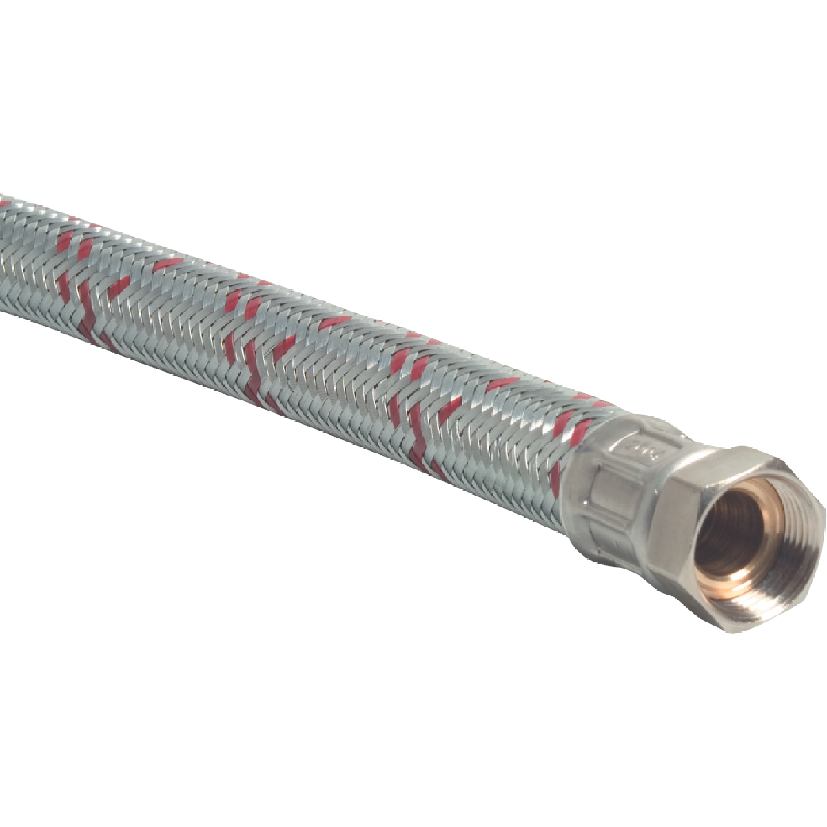 Gevlochten slang recht staal verzinkt gegalvaniseerd