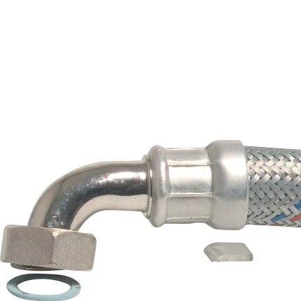 Gevlochten slang haaks staal gegalvaniseerd