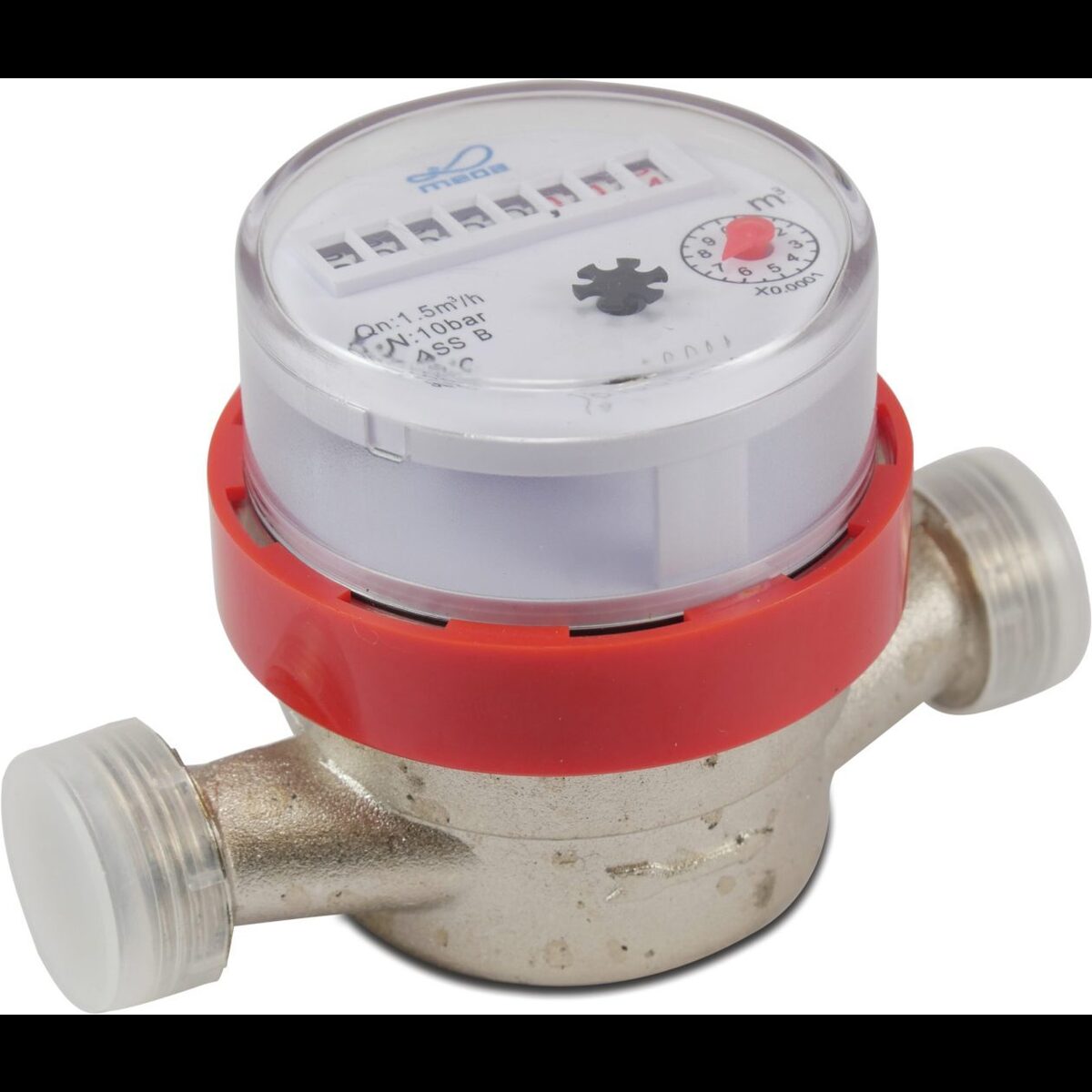 Profec Watermeter droog single jet blauw