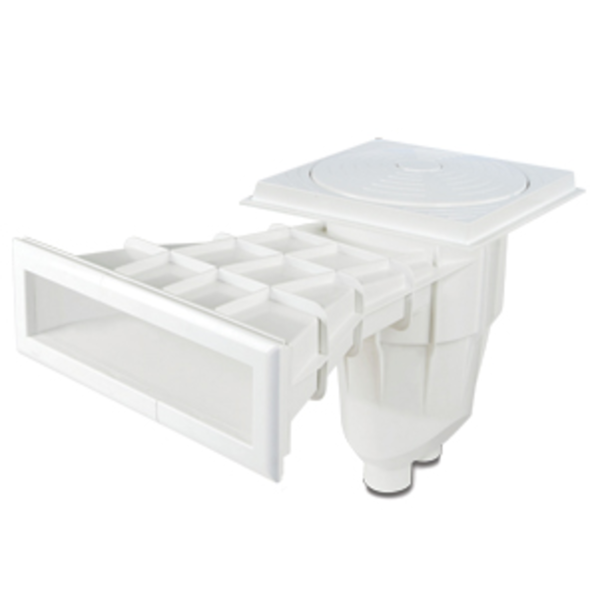 Hoogwaterlijn skimmer breed rechthoekig