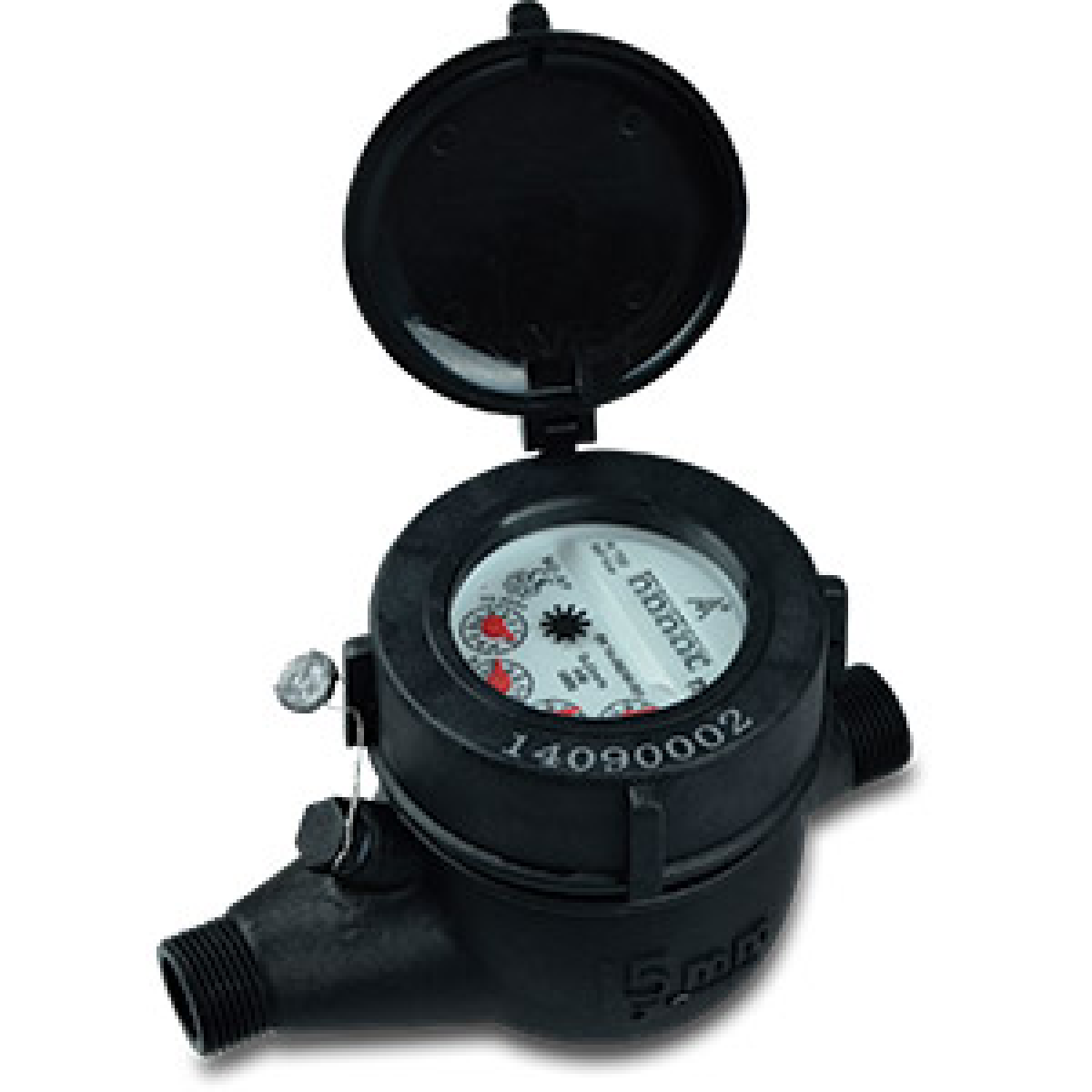 Profec Watermeter droog Nylon multi jet horizontaal met pulse optie