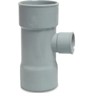 Verloop T-stuk 87§ PVC-U lijmmof grijs KOMO