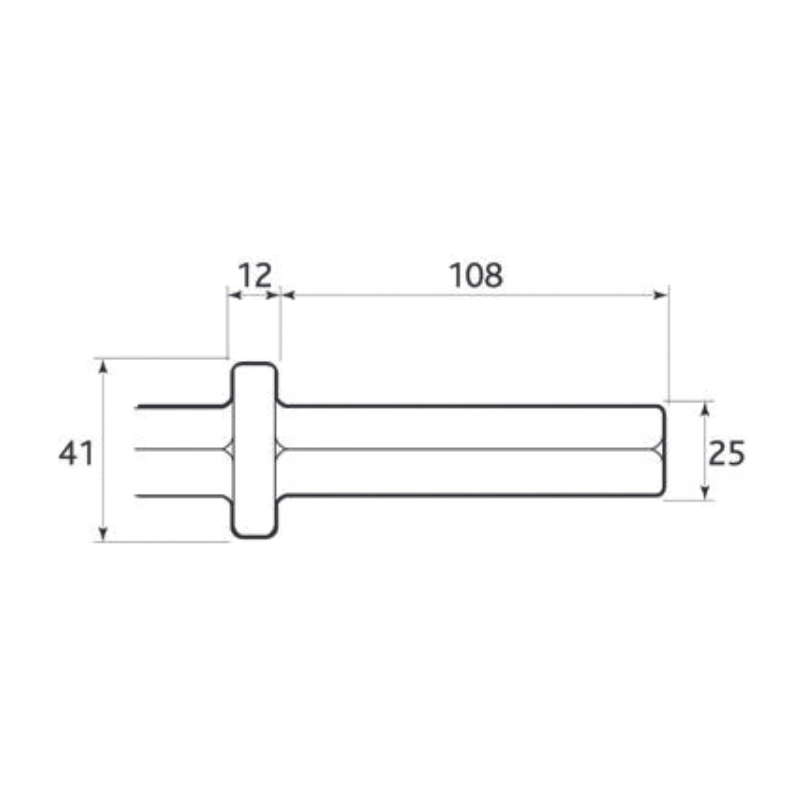 Beitel - 25x108 mm HEX Breed - Afbeelding 7
