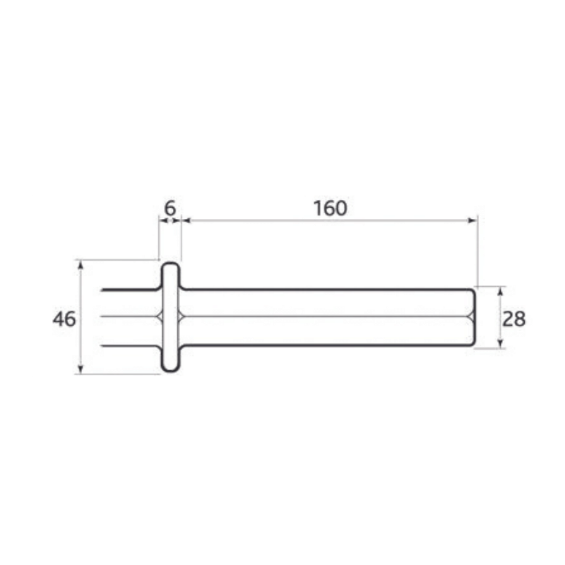 Beitel - 25x108 mm HEX Breed - Afbeelding 6