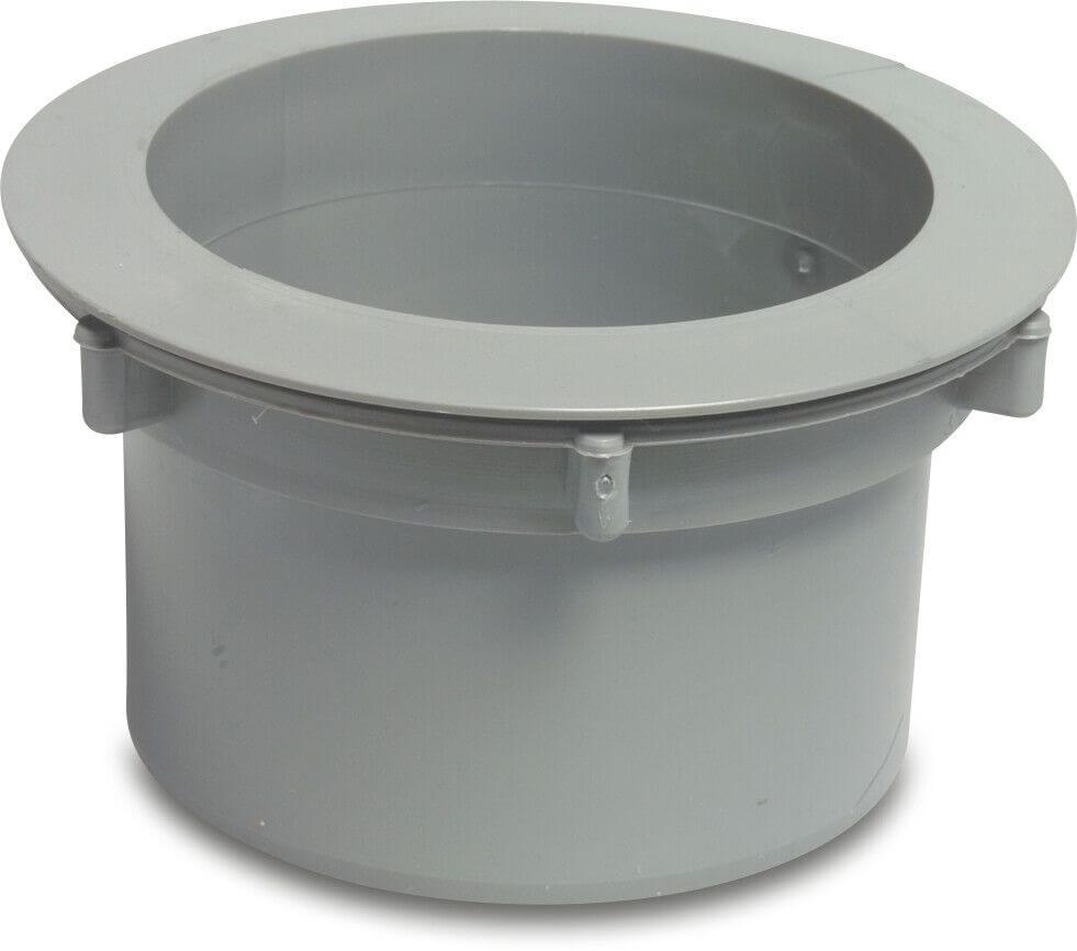 Uitloopstuk PVC-U 70-80-100 mm verjonging grijs