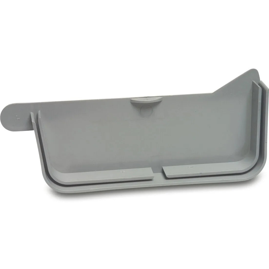 Eindkap PVC-U 187 mm lijm grijs