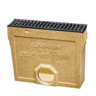 Anrin slibvangput type SELF-100/ECO/Mini polymeerbeton incl. gy sleufrooster B125 50cm 110mm