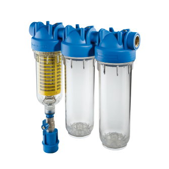 Atlas Filtri waterfilter zelfreinigend type Trio HYDRA RAH OT 2x messing binnendraad 1"