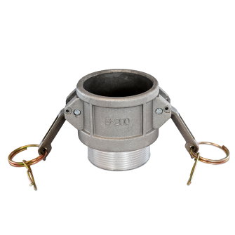 Camlock snelkoppeling type B aluminium V-deel x buitendraad DN 80 mm x 3"