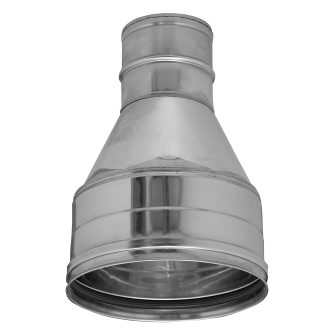 Dinak SW rookgasafvoer reductiestuk concentrisch type 026 130/100 mm
