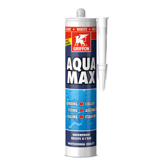 Griffon Aqua Max montagelijm en afdichtingskit wit koker à 425 gram