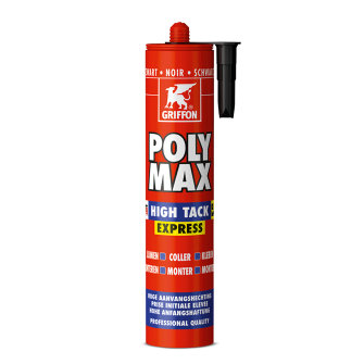 Griffon Poly Max montagelijm High Tack Express zwart koker à 435 gram