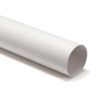 Hwa buis pvc wit RAL 9010 KOMO 100 x 1