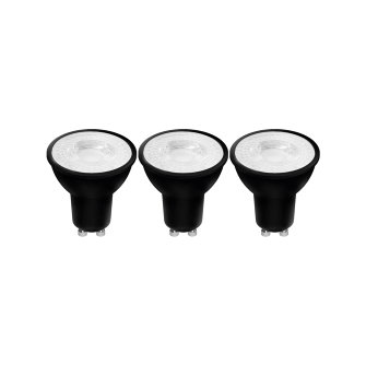 LED's light led SMD spot GU10 MR16 zwart 4 W 345 lm 2700 K 3-pack