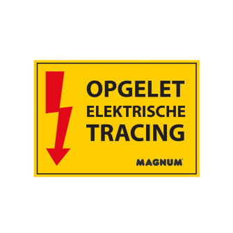 MAGNUM waarschuwingsstickers voor MAGNUM Trace set � 5 stuks