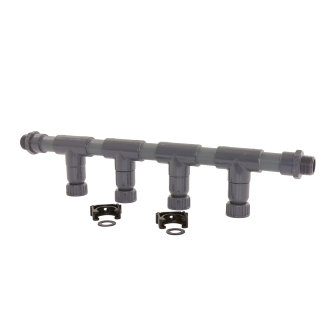 Maspla waterverdeler 4 aftakkingen pvc d = 32 mm 1" aansluitingen