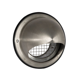 Nedco bolrooster met grofmazig gaas rvs 304 rond 180 mm geborsteld rvs 304