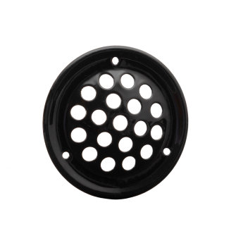 Nedco ventilatierooster rvs 304 zwart 52 mm