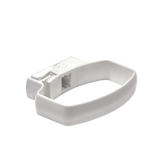Nicoll Ovation hwa beugel pvc wit RAL 9010 105 x 76 mm