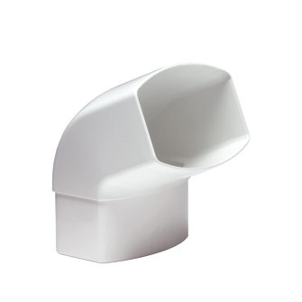 Nicoll Techtan Ovation hwa bocht 67� pvc inwendig lijm x verjongd spie wit 105 x 76 mm