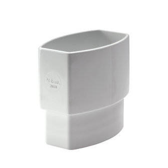 Nicoll Techtan Ovation hwa mof pvc inwendig lijm x verjongd spie wit RAL 9010 105 x 76 mm